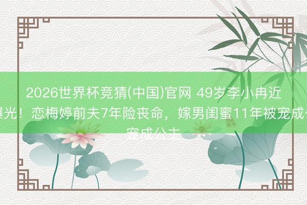 2026世界杯竞猜(中国)官网 49岁李小冉近照曝光！恋梅婷前夫7年险丧命，嫁男闺蜜11年被宠成公主