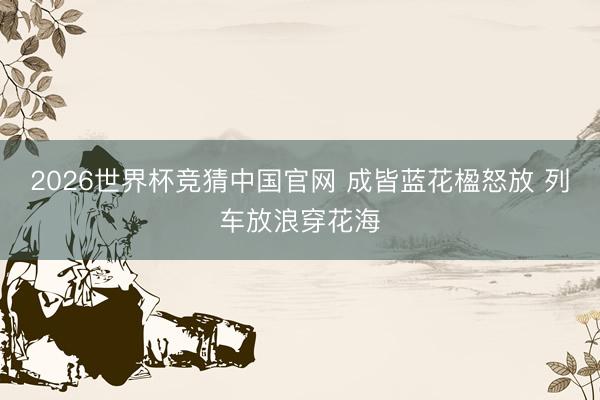 2026世界杯竞猜中国官网 成皆蓝花楹怒放 列车放浪穿花海